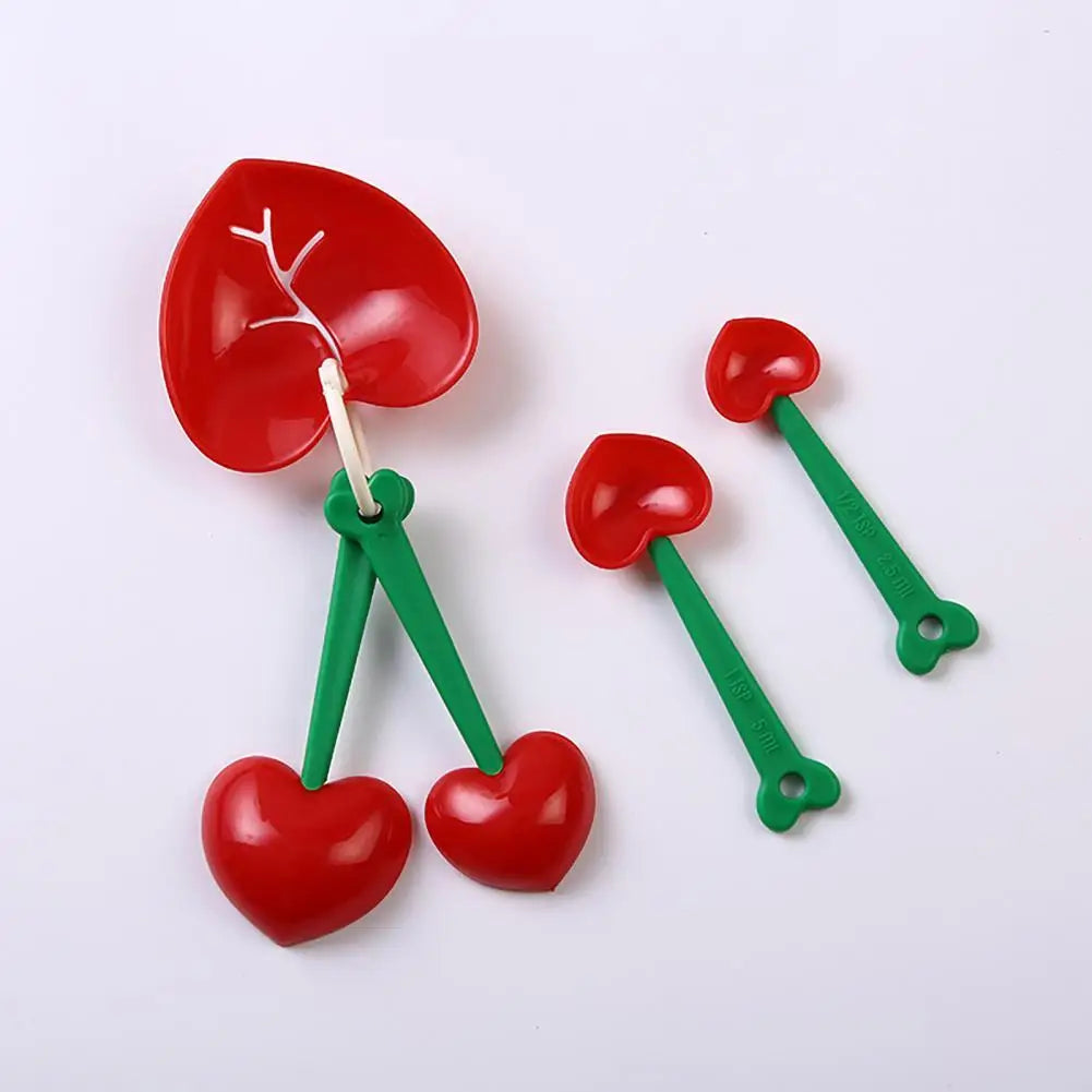 Love Cherry Measuring Spoon w Egg White Separator