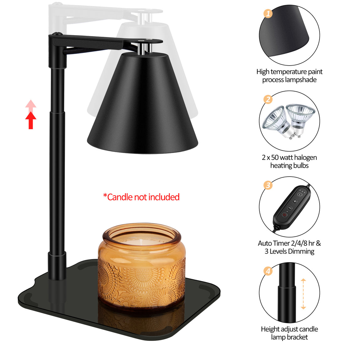 Candle Warmer Lamp with Timer