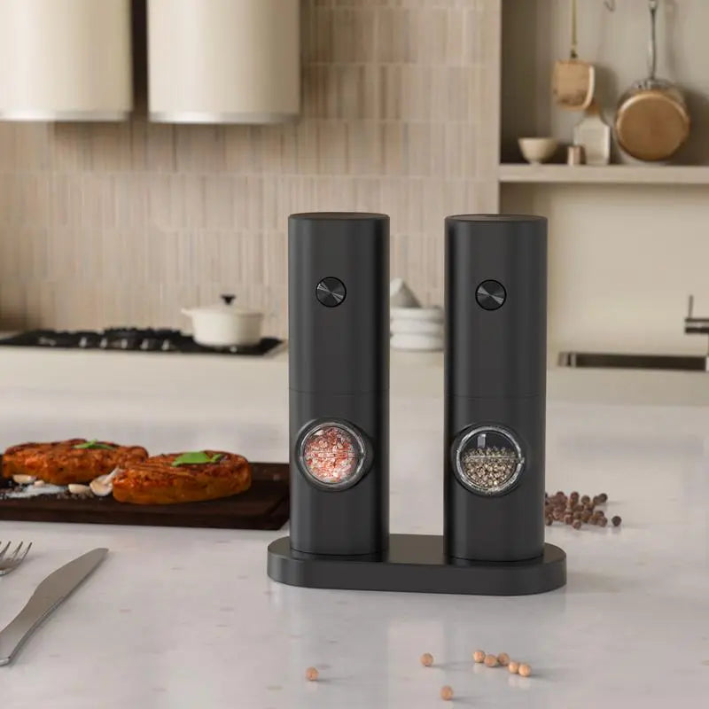 Electric Salt & Pepper Grinder Set