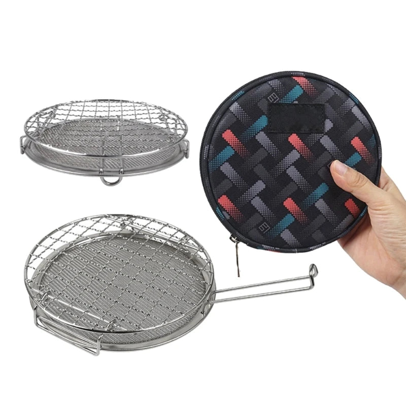 Mini Multifunctional Cookware Convenient Grilling Net Durable Tool for BBQ