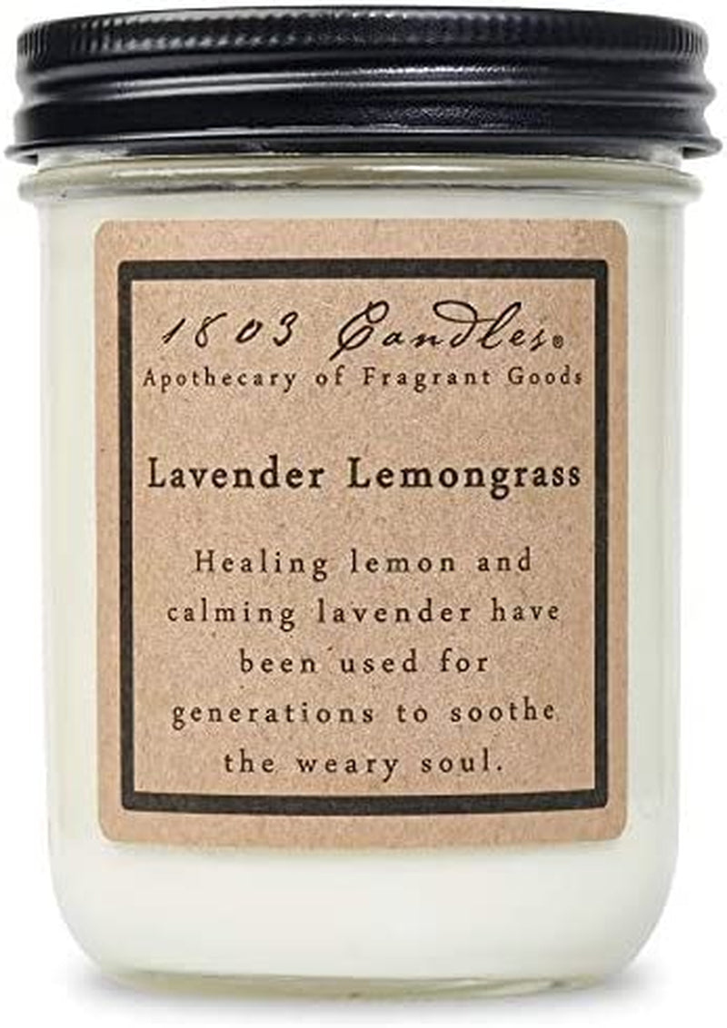 - 14 Oz. Jar Soy Candles - (Lavender Lemongrass)