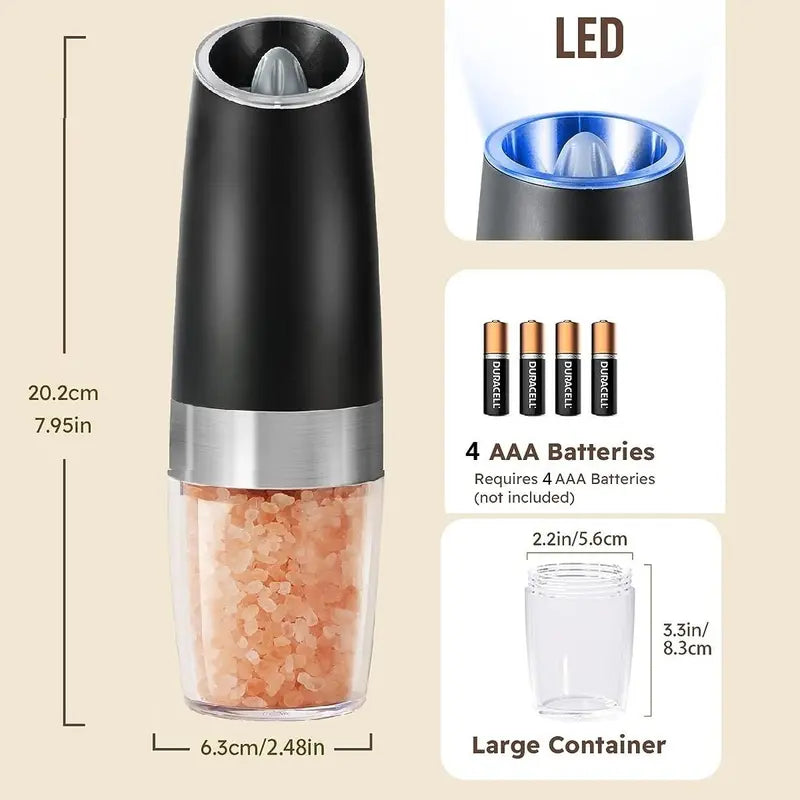 Electric Salt & Pepper Grinder Set