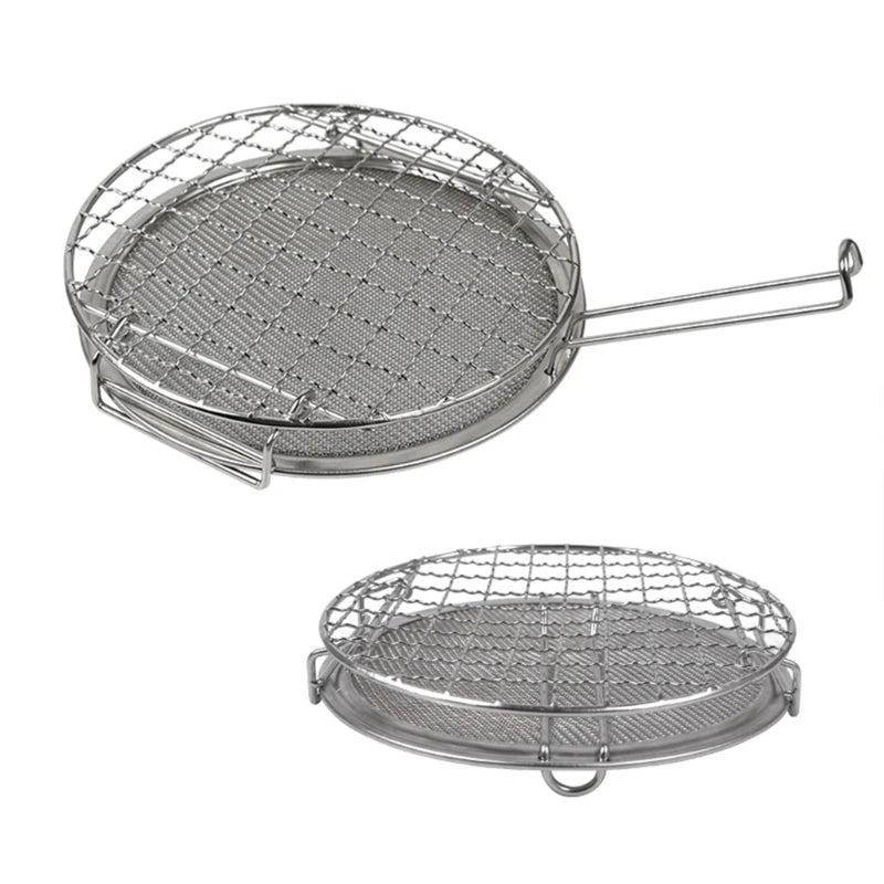 Mini Multifunctional Cookware Convenient Grilling Net Durable Tool for BBQ