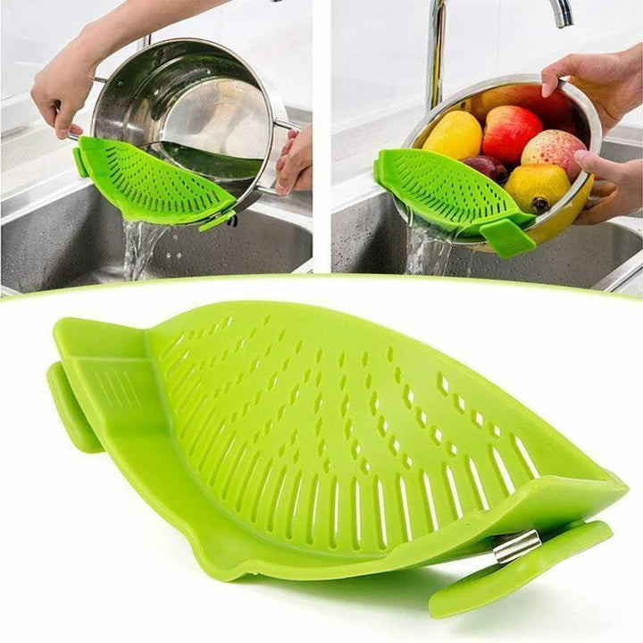 Anti Spill Strainer