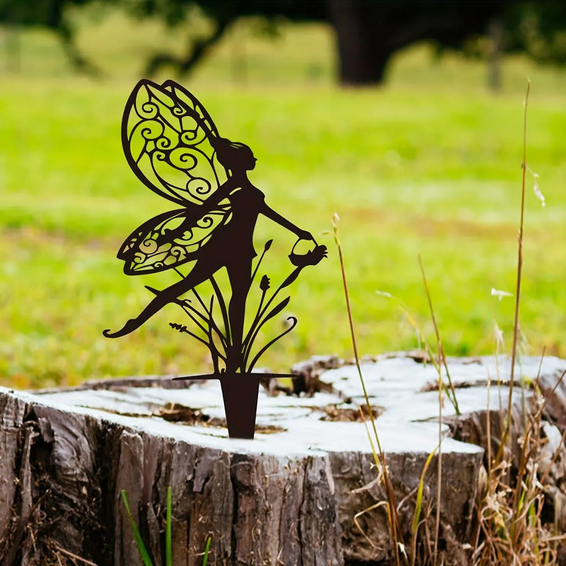 Garden Fairy Metal Outdoor Decor for Your Patio and Lawn