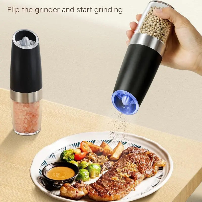 Electric Salt & Pepper Grinder Set