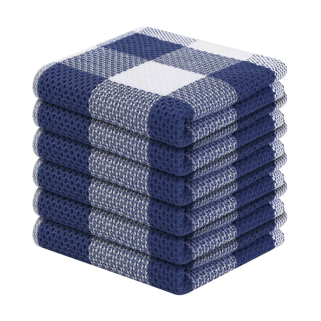 100% Cotton Dishcloth Waffle Weave Check Kitchen Towel Absorbent Cleaning Towel Super Soft Kitchen Cloths Household Towel