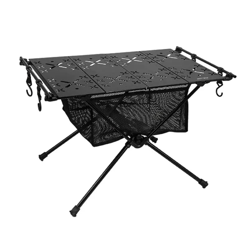 WESTTUNE Camping Folding Table Portable Aluminum Alloy Lightweight Table with Accessories Multifunctional Outdoor Table