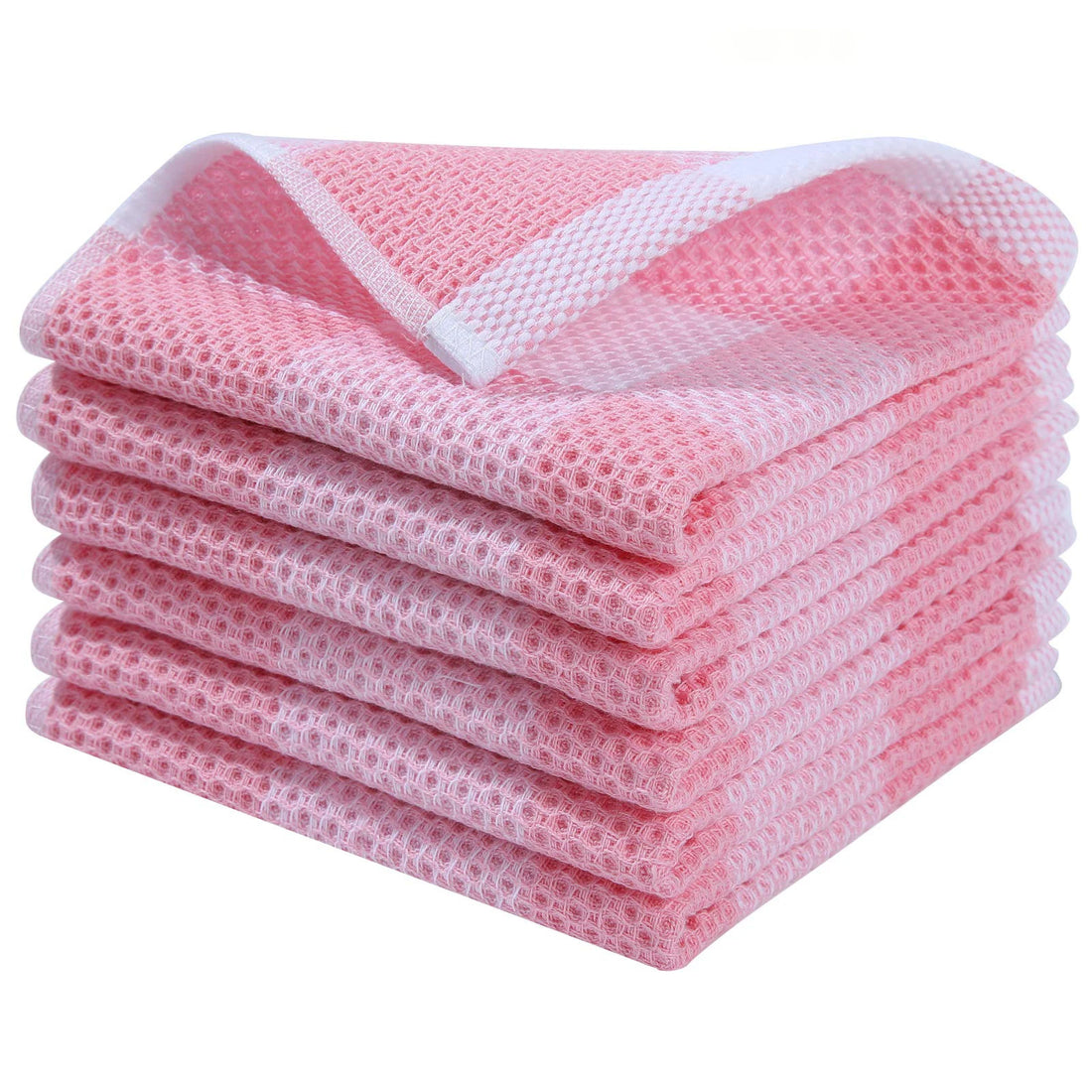 100% Cotton Dishcloth Waffle Weave Check Kitchen Towel Absorbent Cleaning Towel Super Soft Kitchen Cloths Household Towel