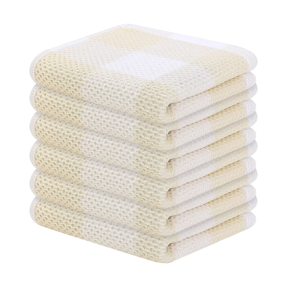 100% Cotton Dishcloth Waffle Weave Check Kitchen Towel Absorbent Cleaning Towel Super Soft Kitchen Cloths Household Towel