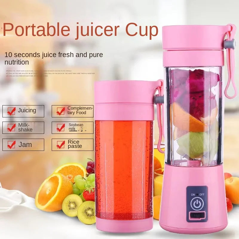 Portable Blenders for Kitchen Mini Electric Mixers Small Fresh Fruit Juice Cup Smoothie Bottle Beauty Hand Juicer Rechargeable