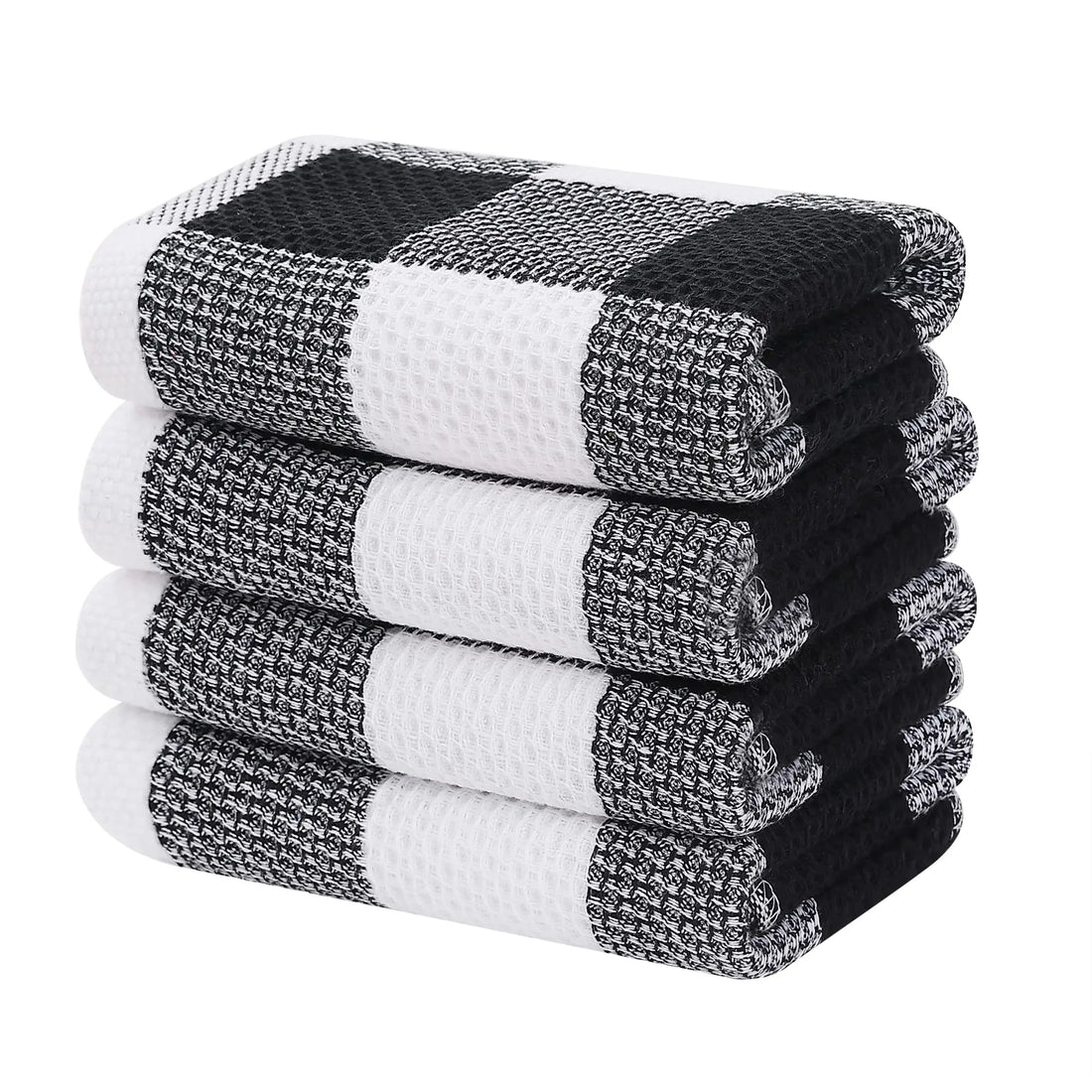 100% Cotton Dishcloth Waffle Weave Check Kitchen Towel Absorbent Cleaning Towel Super Soft Kitchen Cloths Household Towel