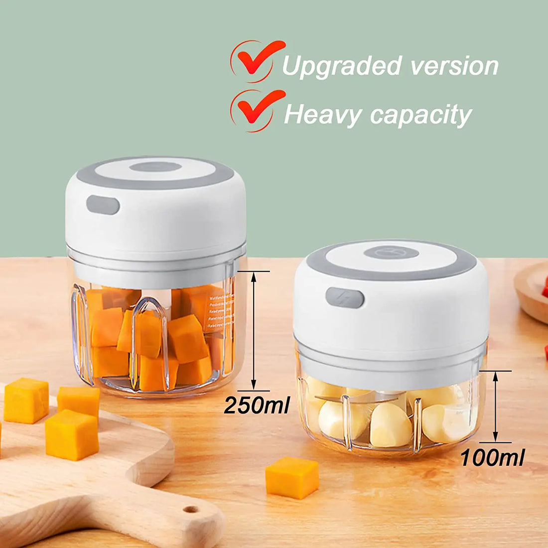 Mini Electric Garlic Chopper 100ML/250ML