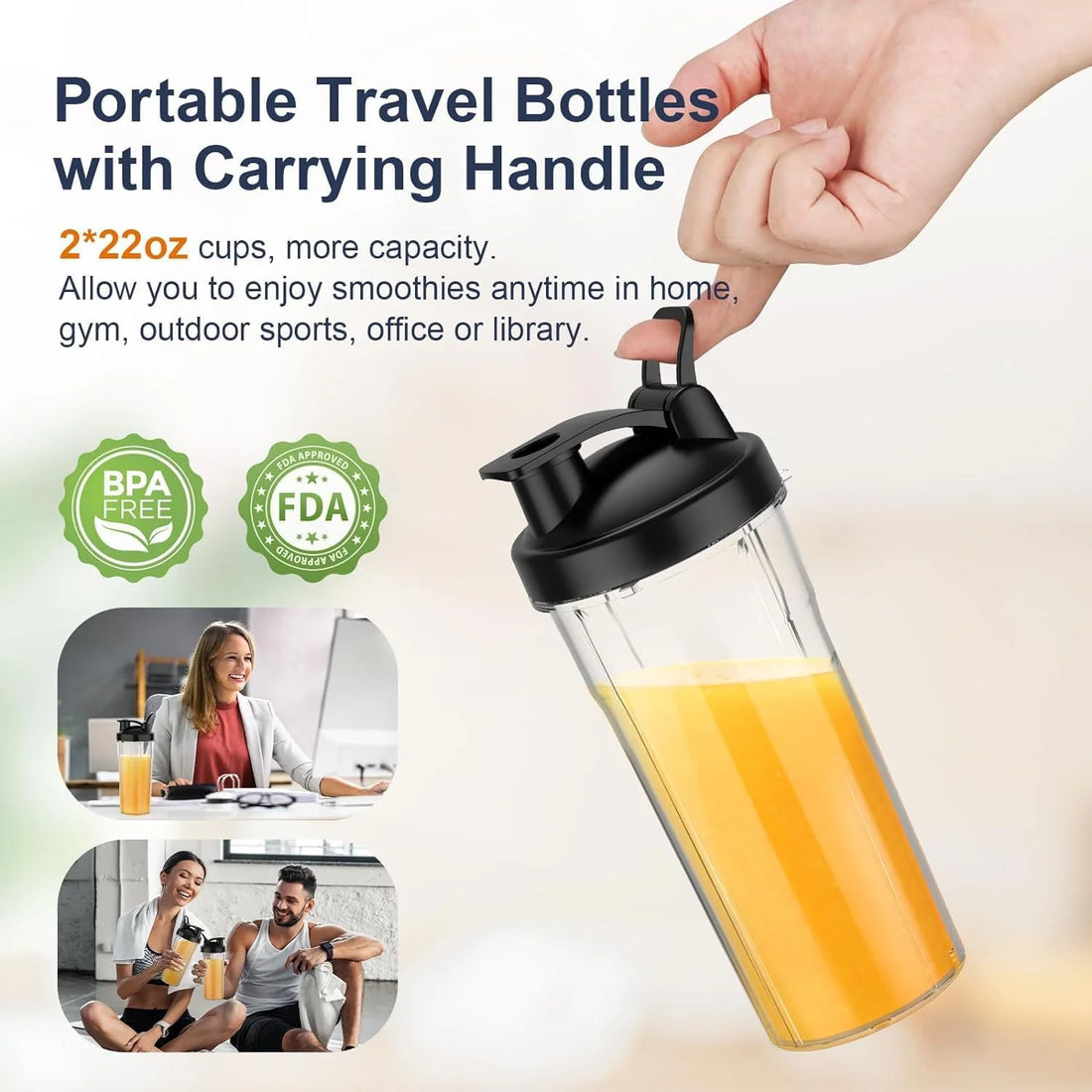 BPA free Portable Blender and Coffee Grinder