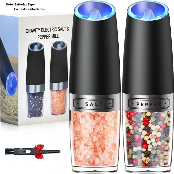 Electric Salt & Pepper Grinder Set