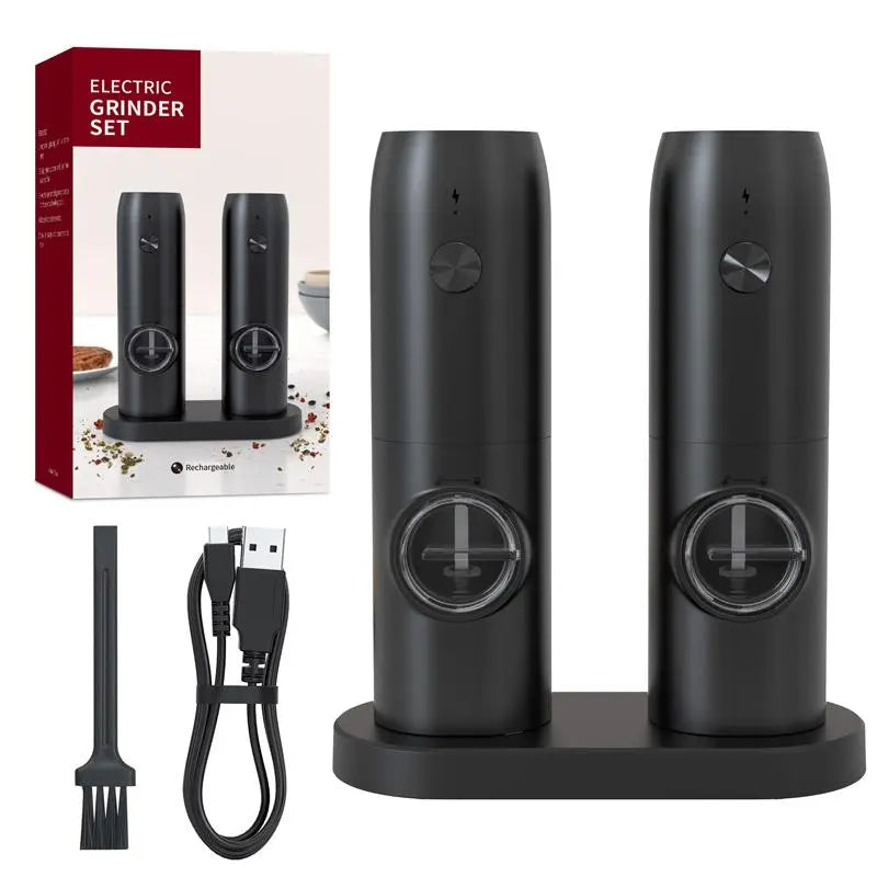 Electric Salt & Pepper Grinder Set