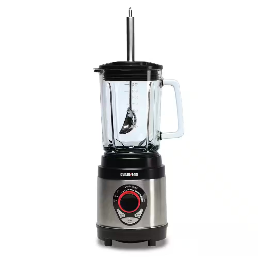 Dynablend 60 Oz. 3-Speed Black Stainless Steel Clean Blender