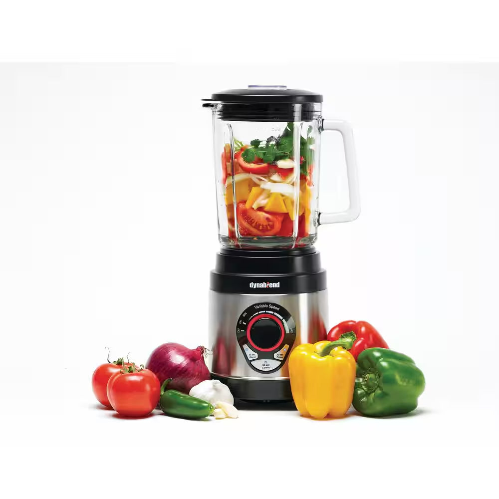 Dynablend 60 Oz. 3-Speed Black Stainless Steel Clean Blender