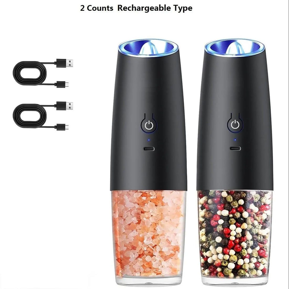 Electric Salt & Pepper Grinder Set